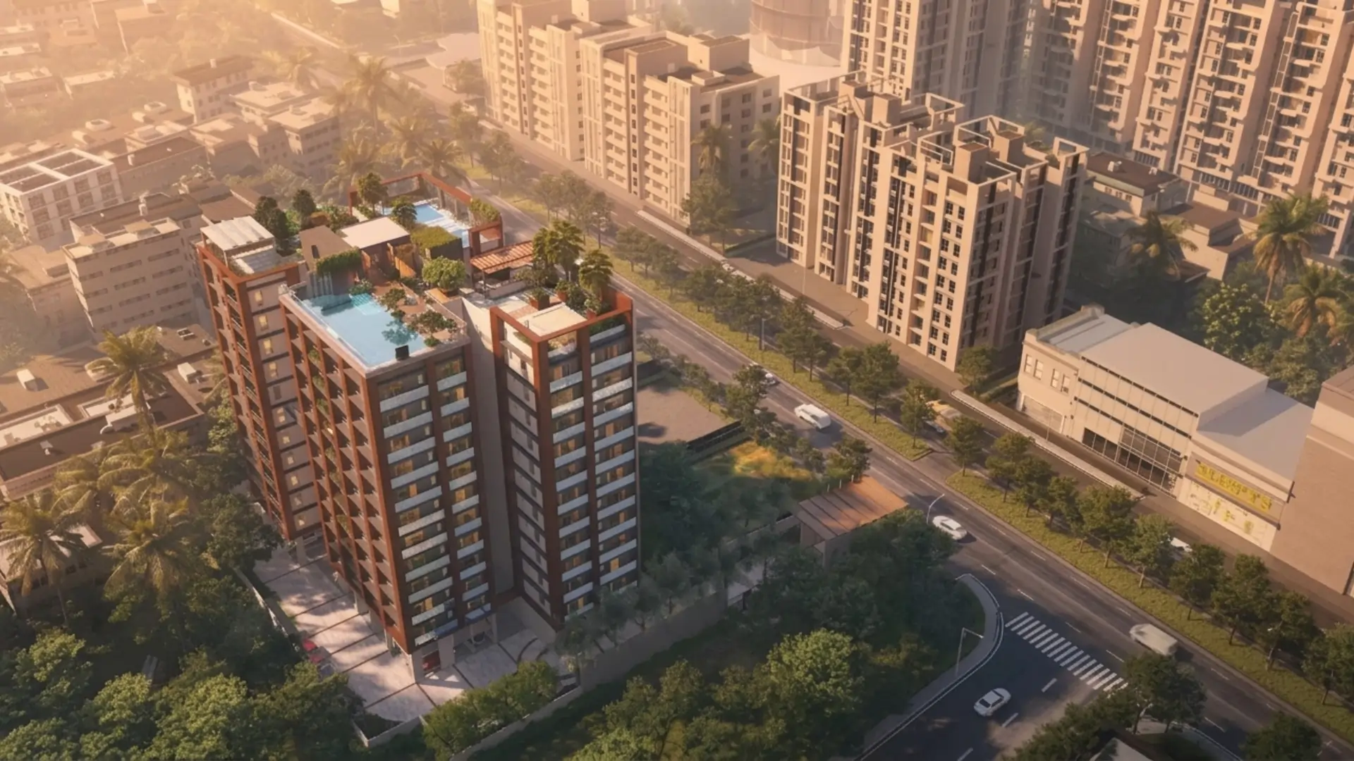 Signum Niva Aerial view residential towers